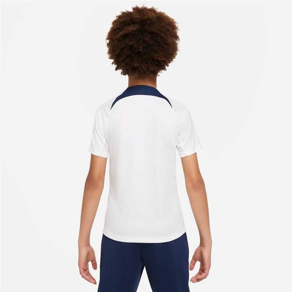 Children's Short Sleeved Football Shirt Nike París Saint-Germain Strike White