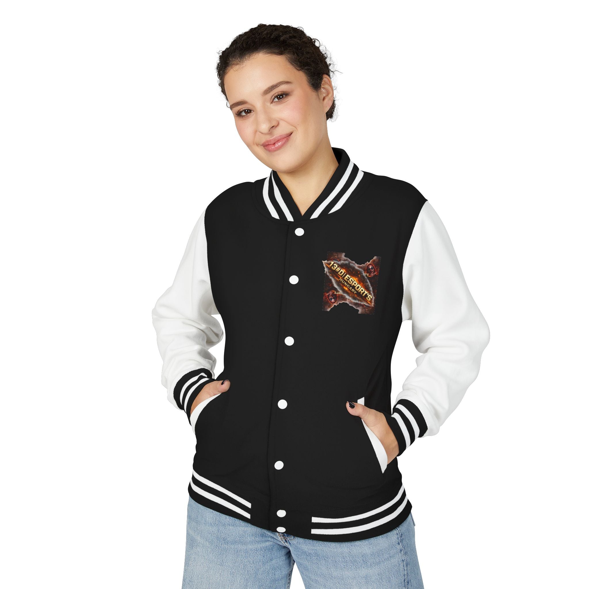 Letterman Jacket — 1381 Esports Hungary Torn Metal Logo