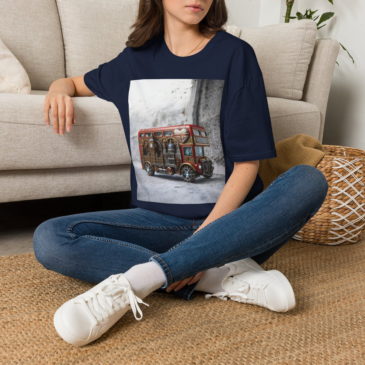 Vintage Red Double-Decker Bus T-Shirt
