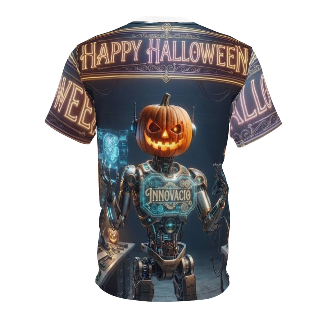 Halloween Pumpkin-Head Robot T- Shirt
