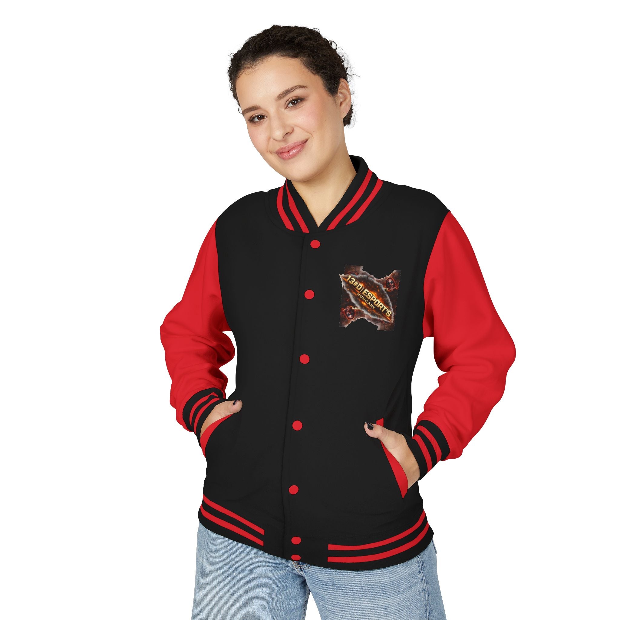 Letterman Jacket — 1381 Esports Hungary Torn Metal Logo
