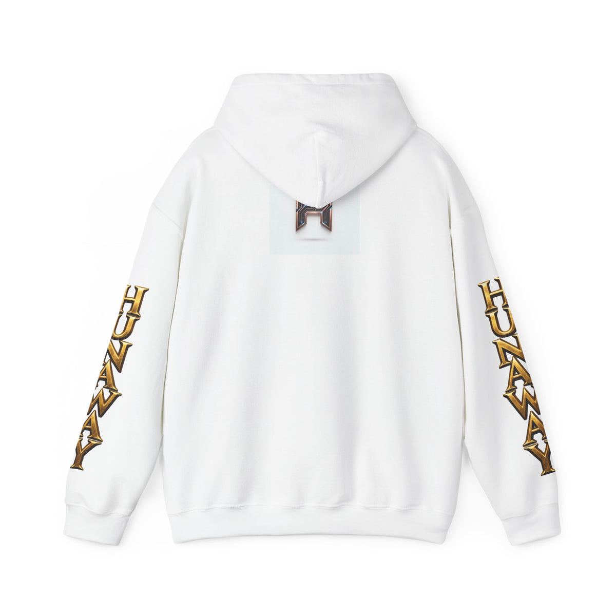HunAway Metallic Logo Pullover with Sleeve Text