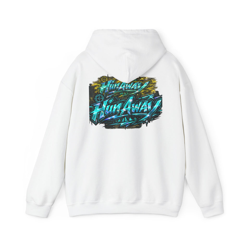 Hoodie — "Run Away" Graffiti Graphic Pullover