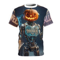 Halloween Pumpkin-Head Robot T- Shirt