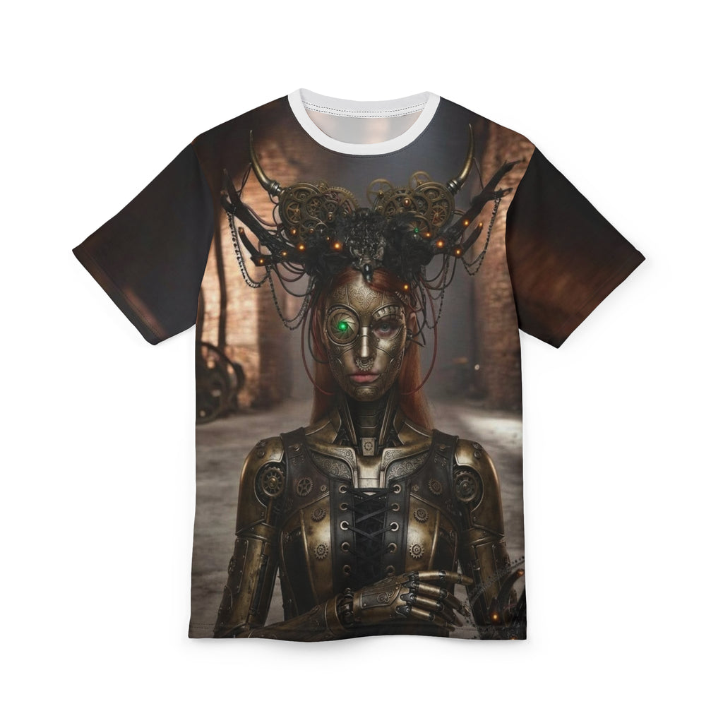 Steampunk Cyborg Goddess T- Shirt