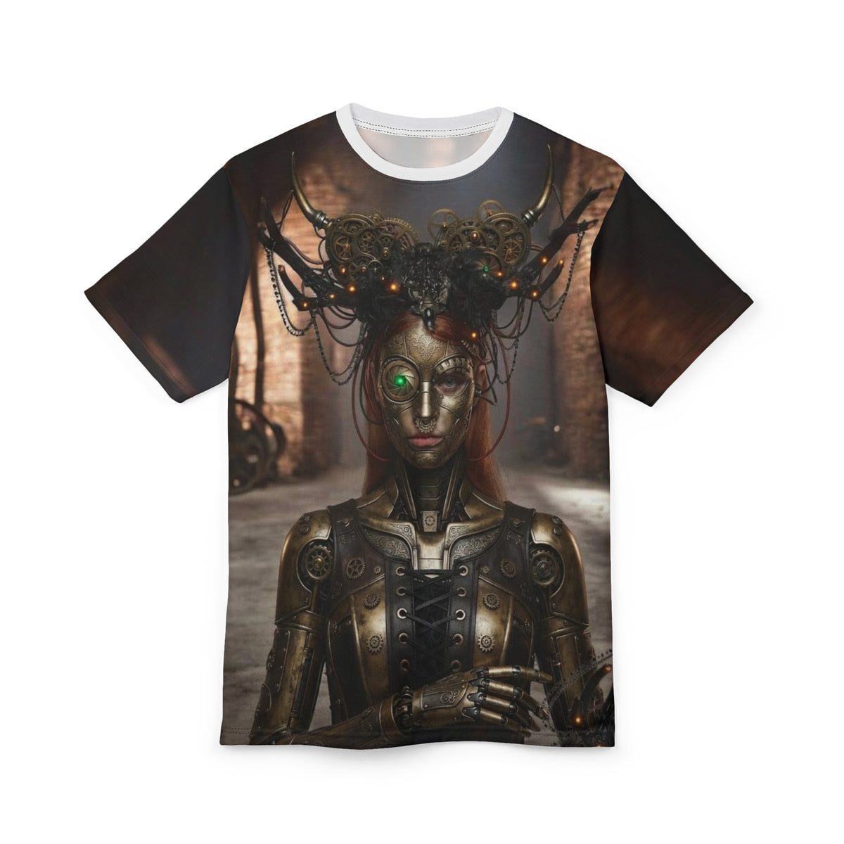 Steampunk Cyborg Goddess T- Shirt