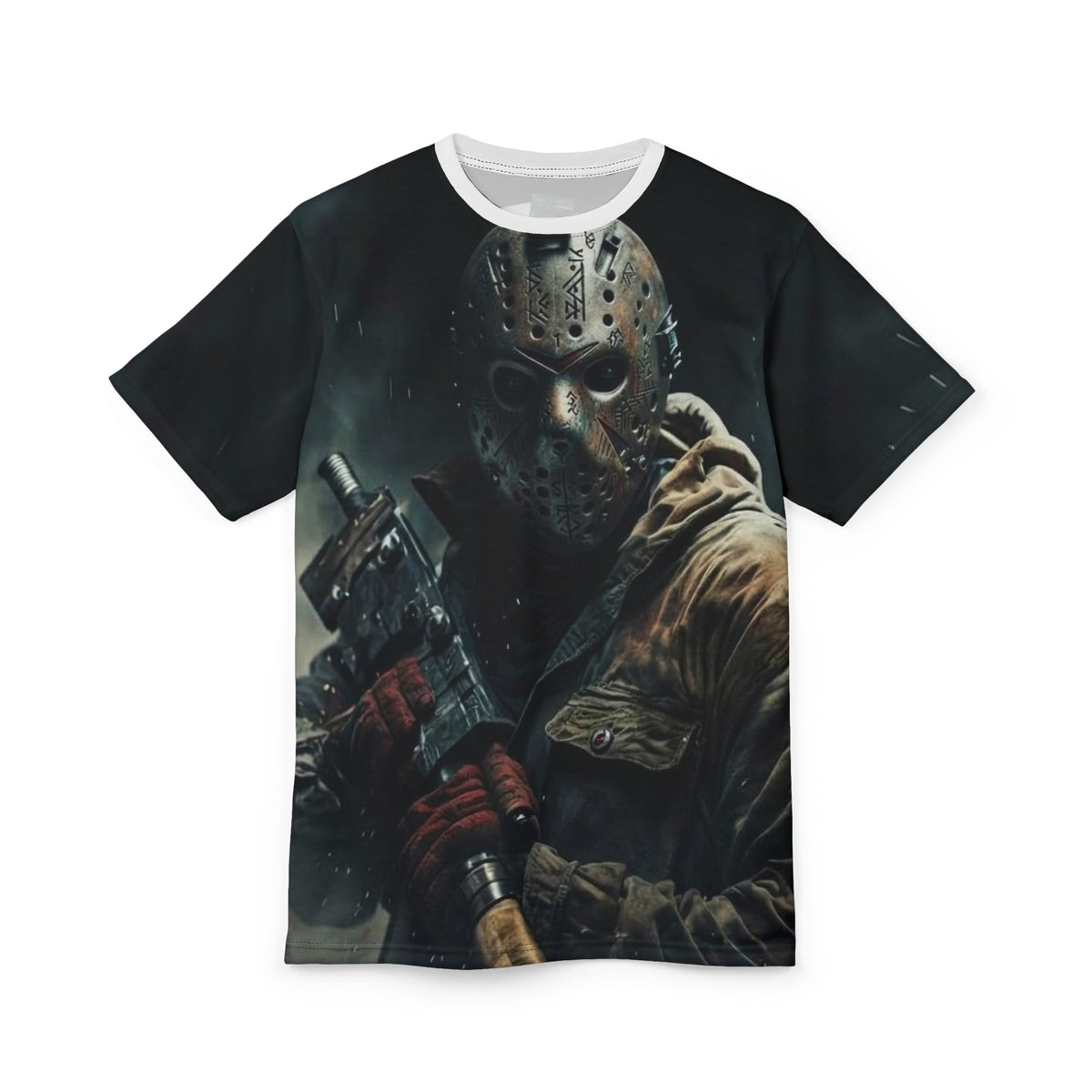 Horror Remus Mask Graphic T-Shirt