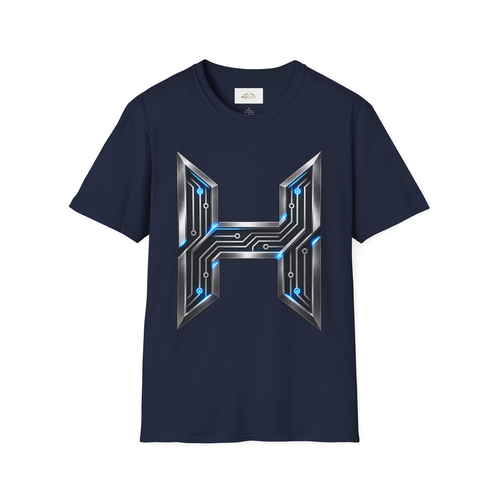 Hunaway Tech Circuit Letter T-Shirt