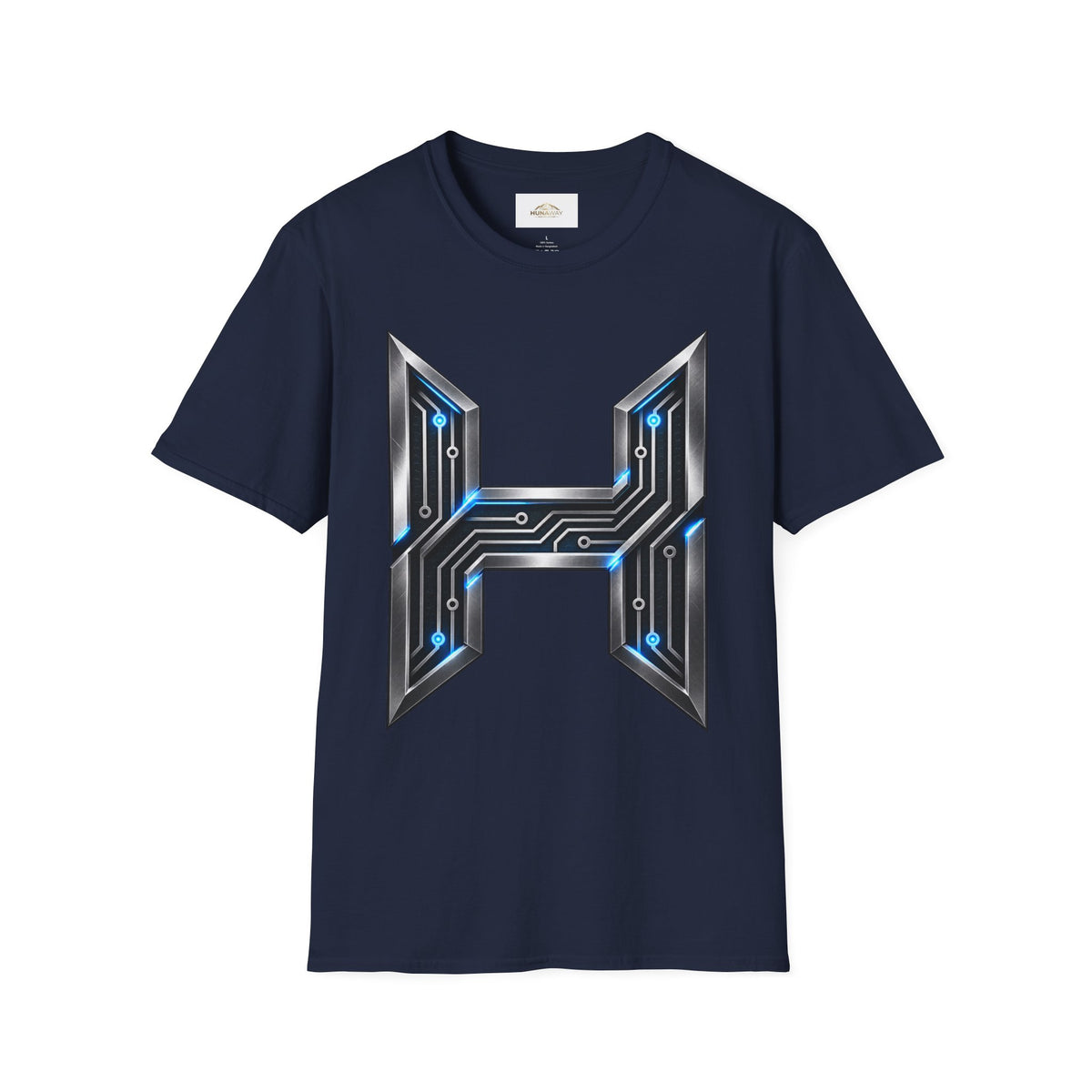 Hunaway Tech Circuit Letter T-Shirt