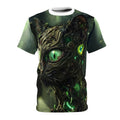 Green Mechanical Cat Graphic T- Shirt