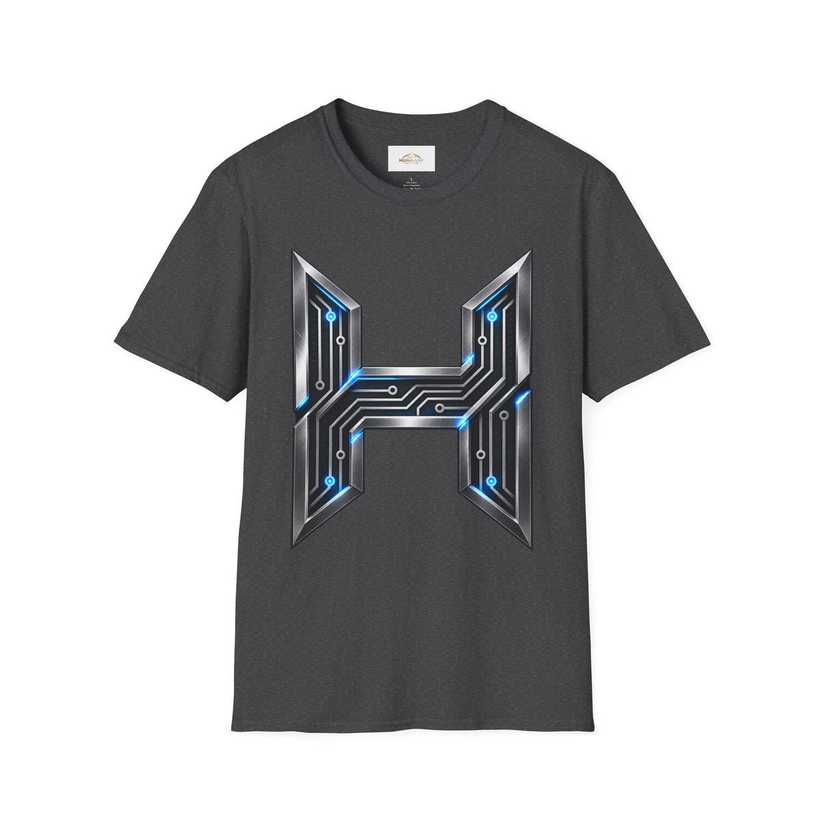 Hunaway Tech Circuit Letter T-Shirt