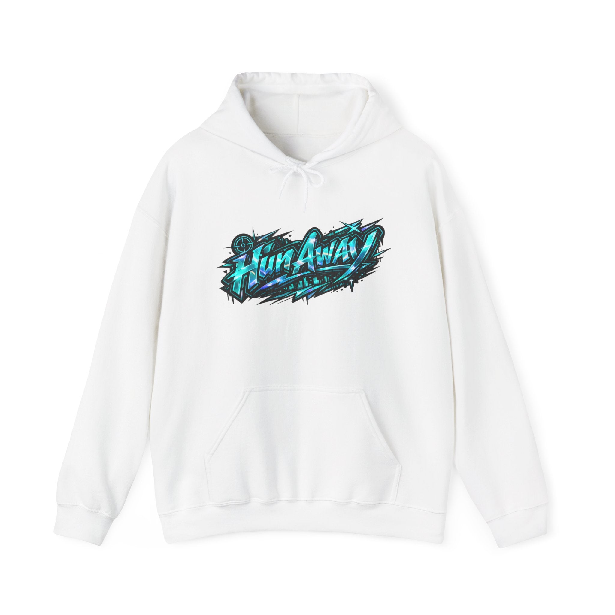 Hoodie — "Run Away" Graffiti Graphic Pullover