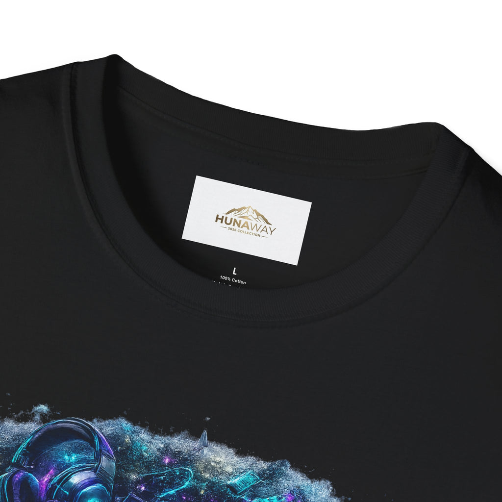 Gamer Retro Sci‑Fi T-Shirt Black