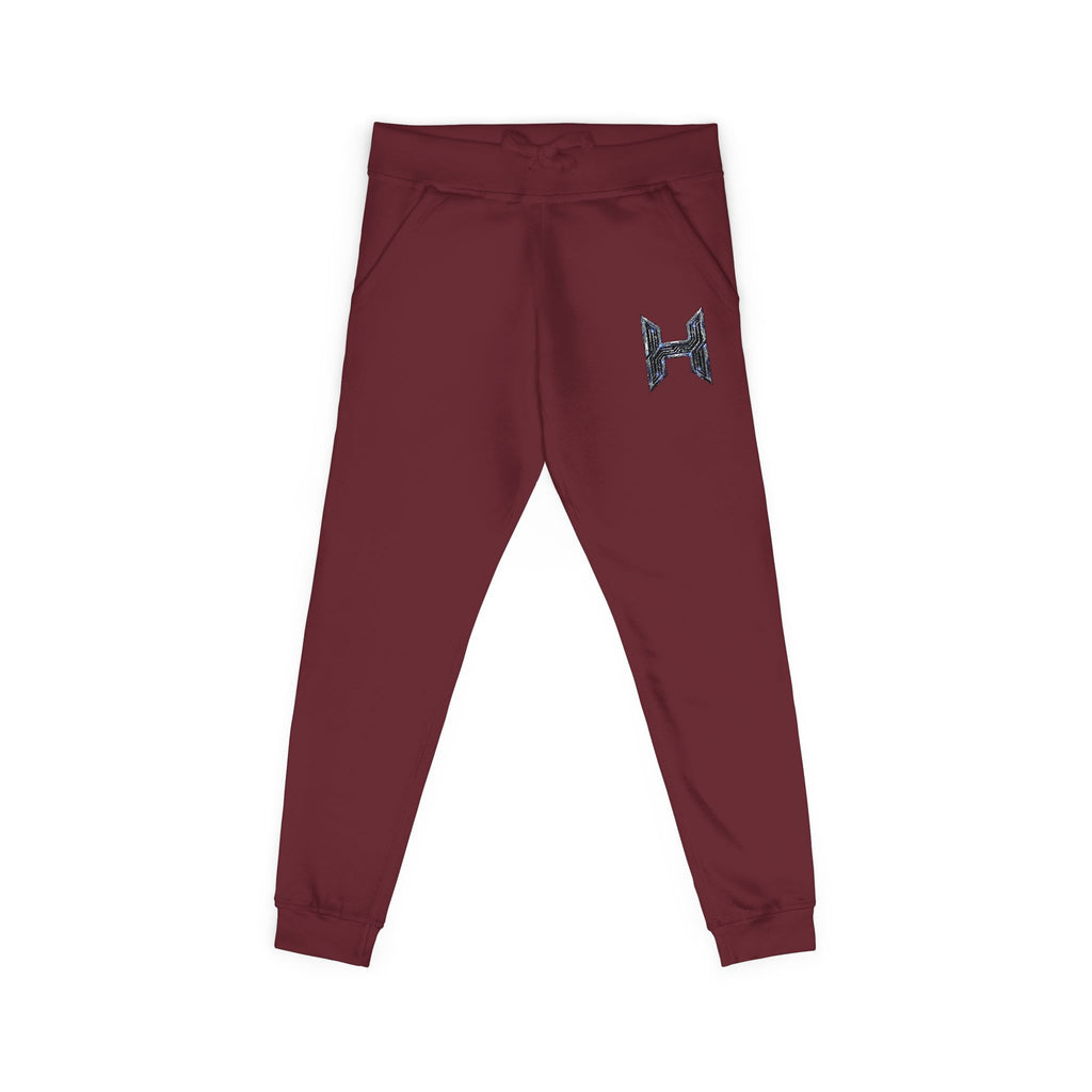 Embroidered Floral 'H' Fleece Sweatpants