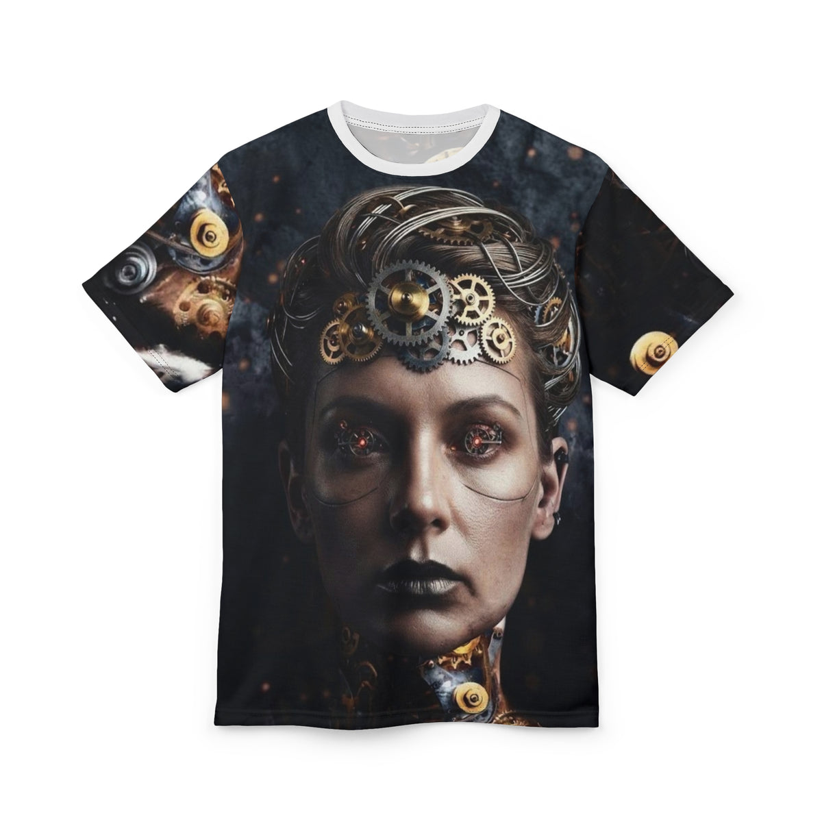 Steampunk Mechanical Face  T‑Shirt