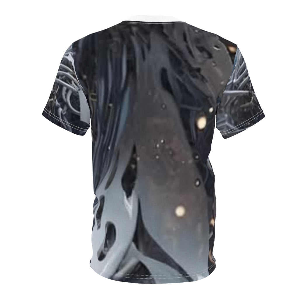 Surreal Facade — "HUNAWAY" Artistic Portrait T-Shirt
