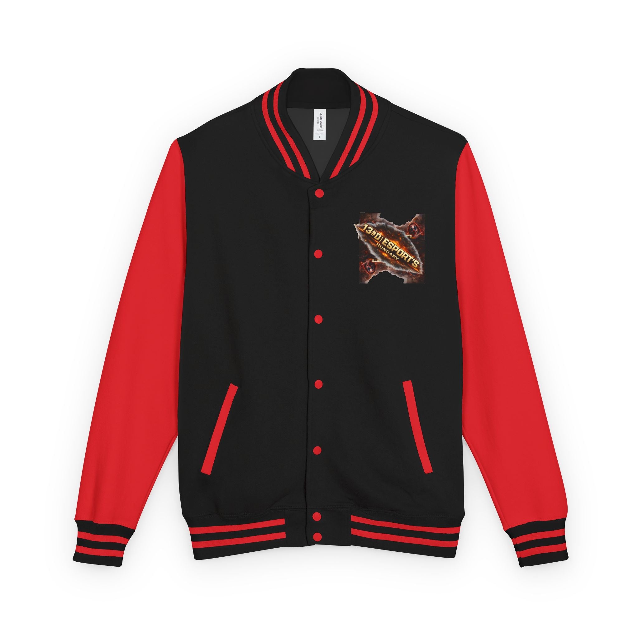 Letterman Jacket — 1381 Esports Hungary Torn Metal Logo
