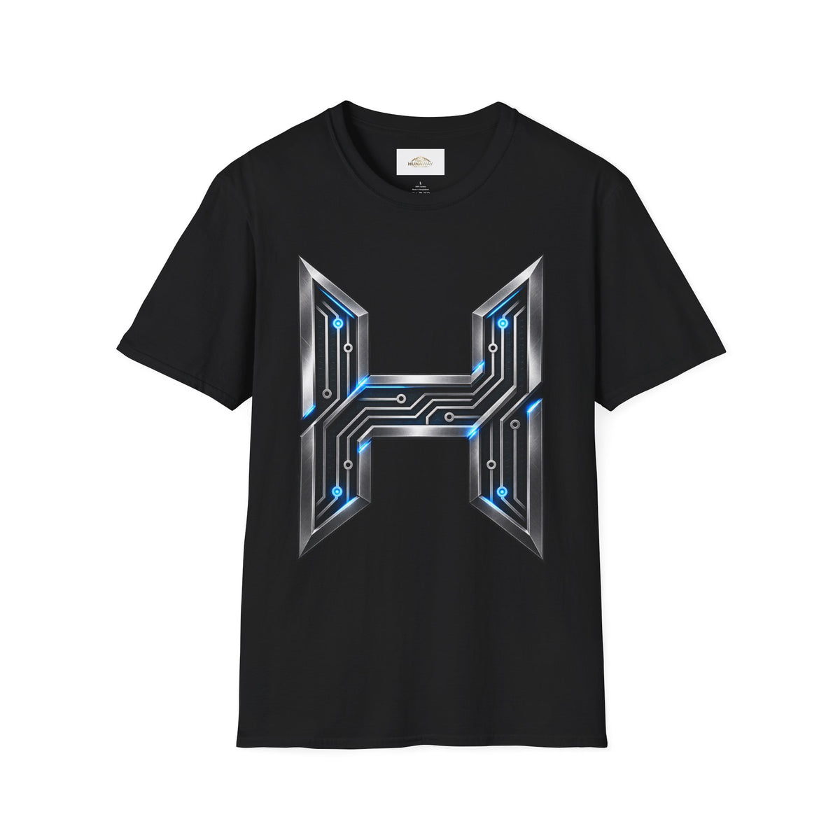 Hunaway Tech Circuit Letter T-Shirt