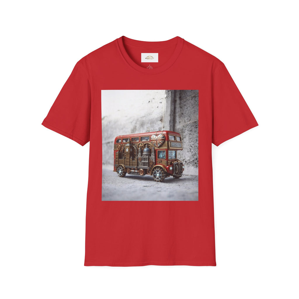 Vintage Red Double-Decker Bus T-Shirt