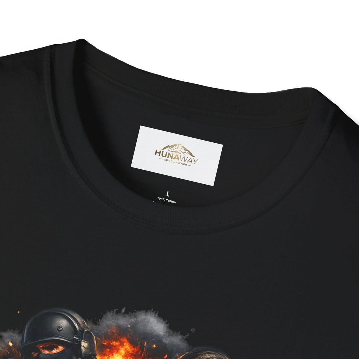 13#D Esports - Military Burn-Effect T-Shirt Black