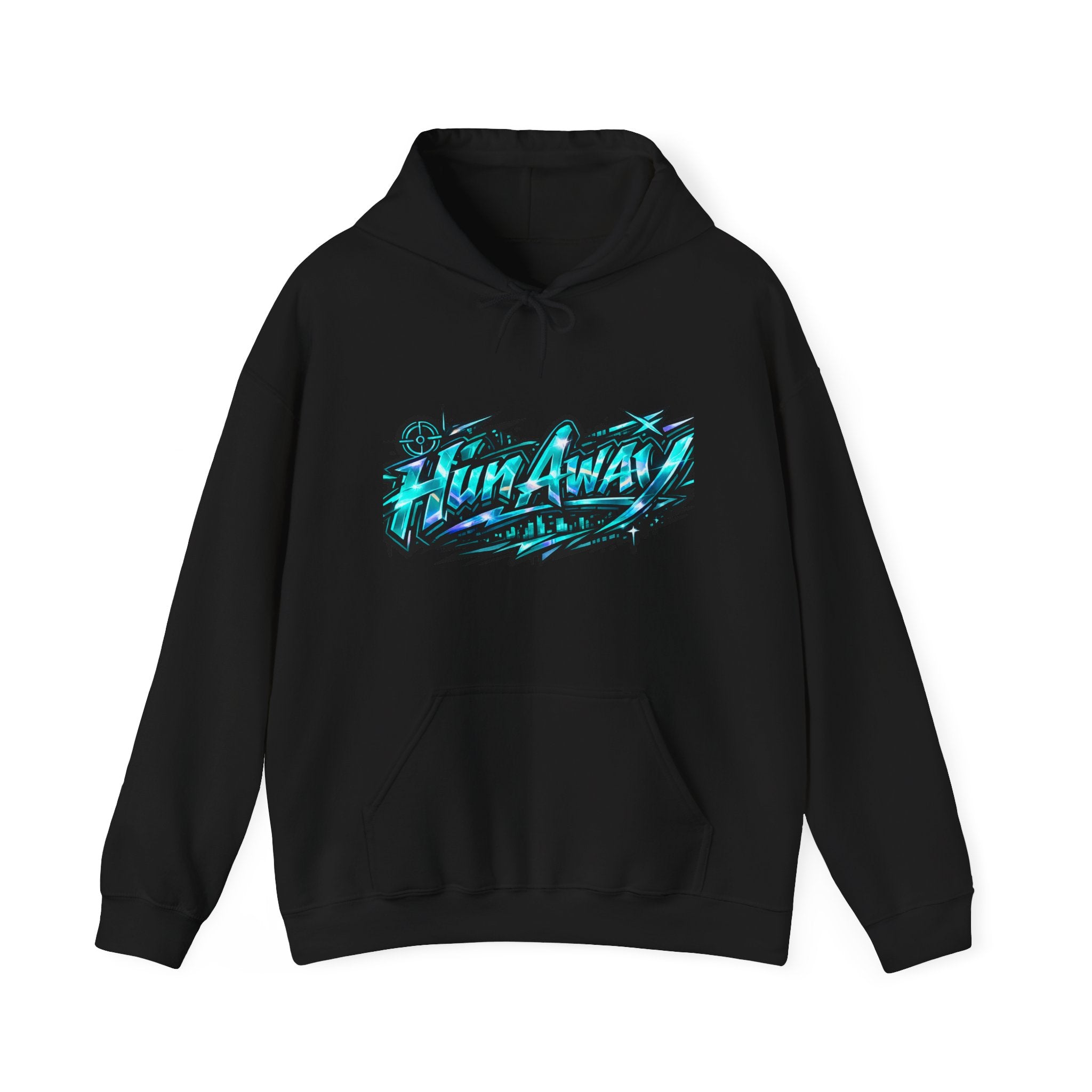 Hoodie — "Run Away" Graffiti Graphic Pullover