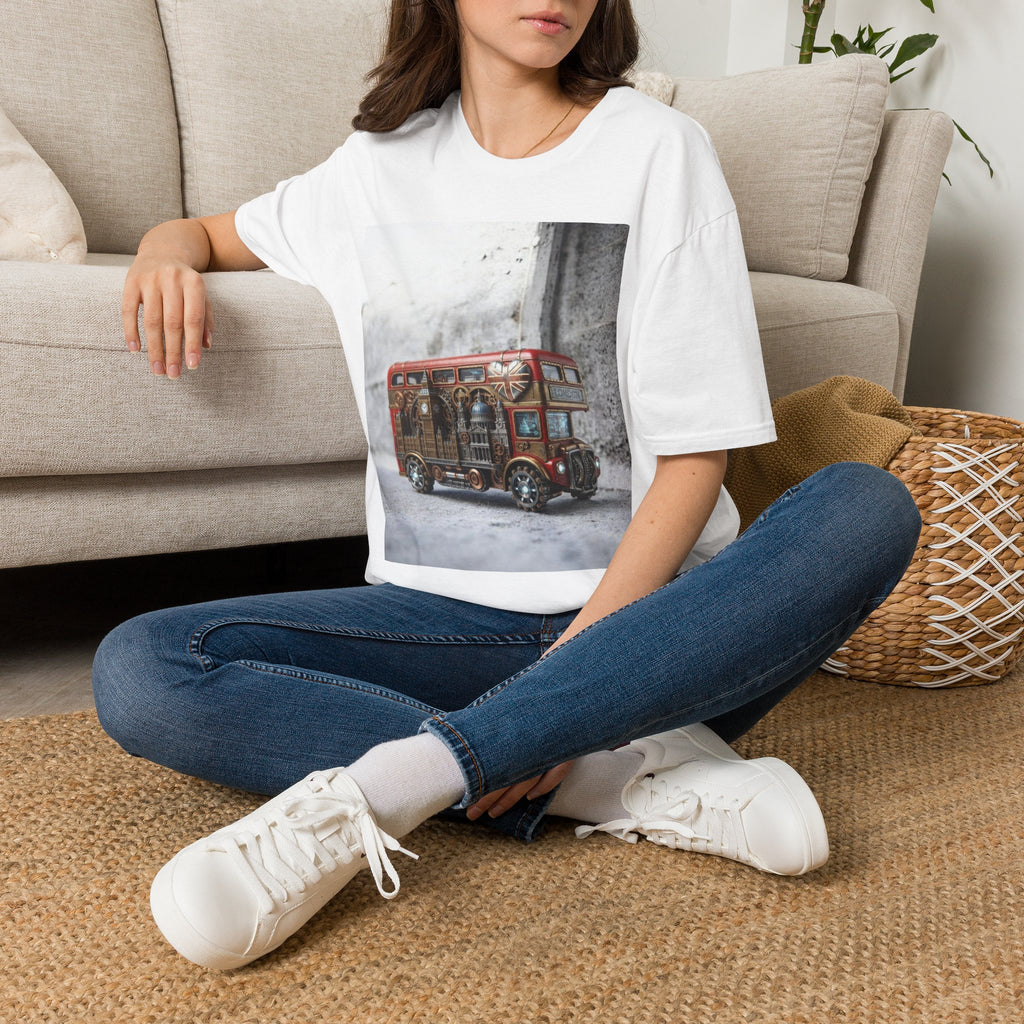 Vintage Red Double-Decker Bus T-Shirt