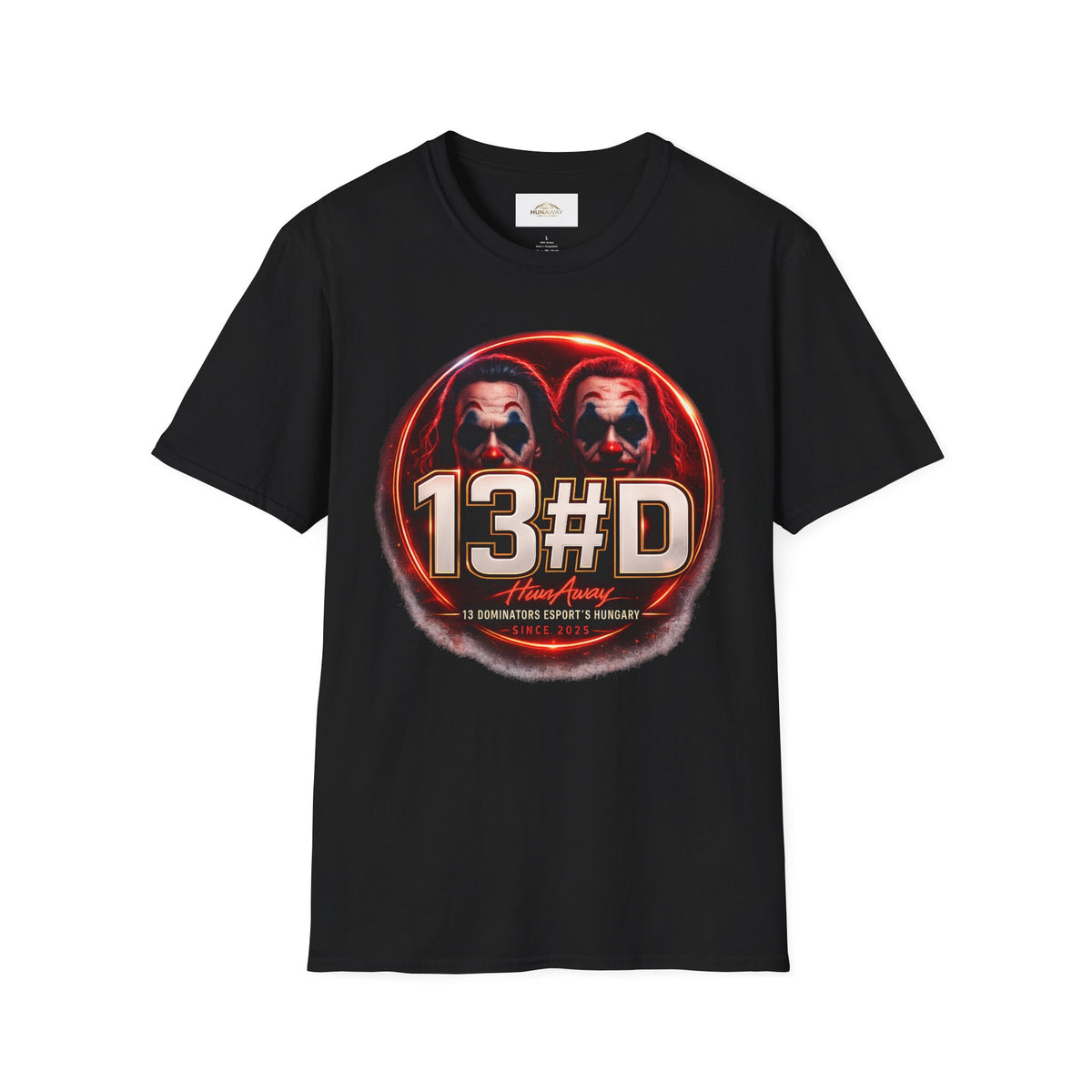 13#D Esports -  Clown Graphic T‑Shirt Black