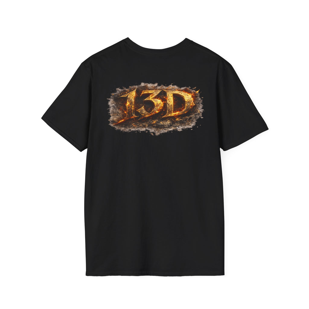 13#D Esports - Military Burn-Effect T-Shirt Black