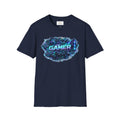Gamer Retro Sci‑Fi T-Shirt Navy