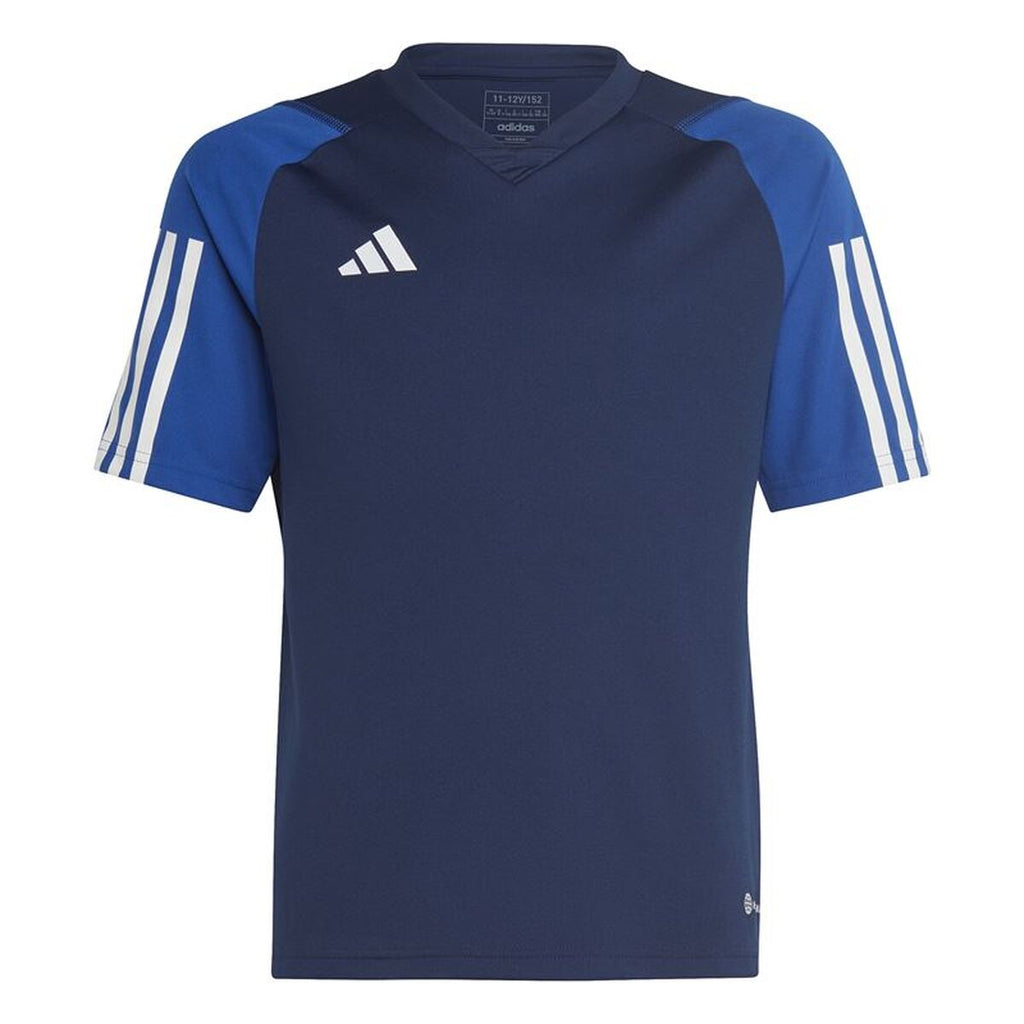 Children's Short Sleeved Football Shirt Adidas HK7639 Blue (7-8 Years)