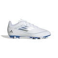 Childrens Football Boots Adidas F50 Club Fg/Mg White