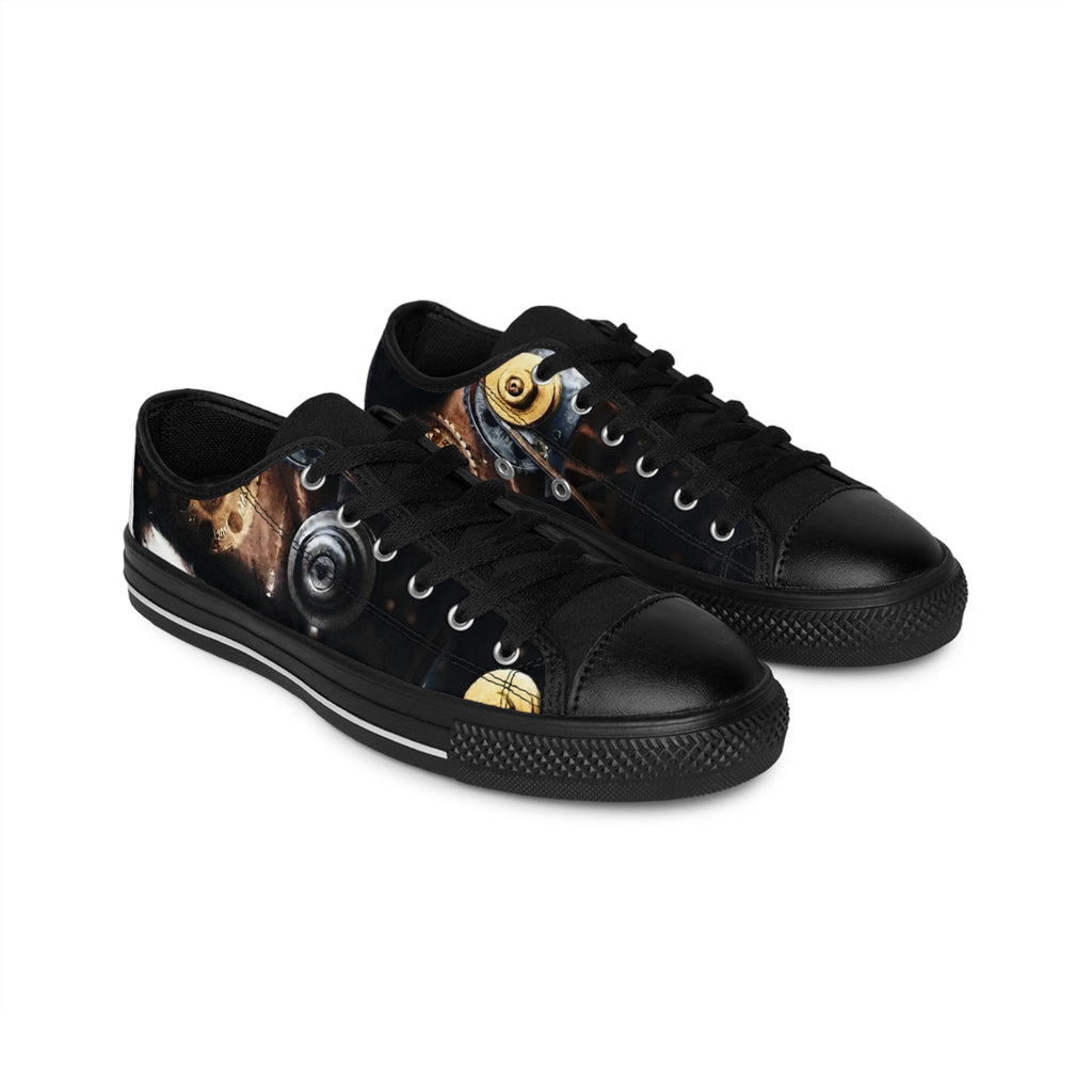Steampunk Gear Low-Top Sneakers