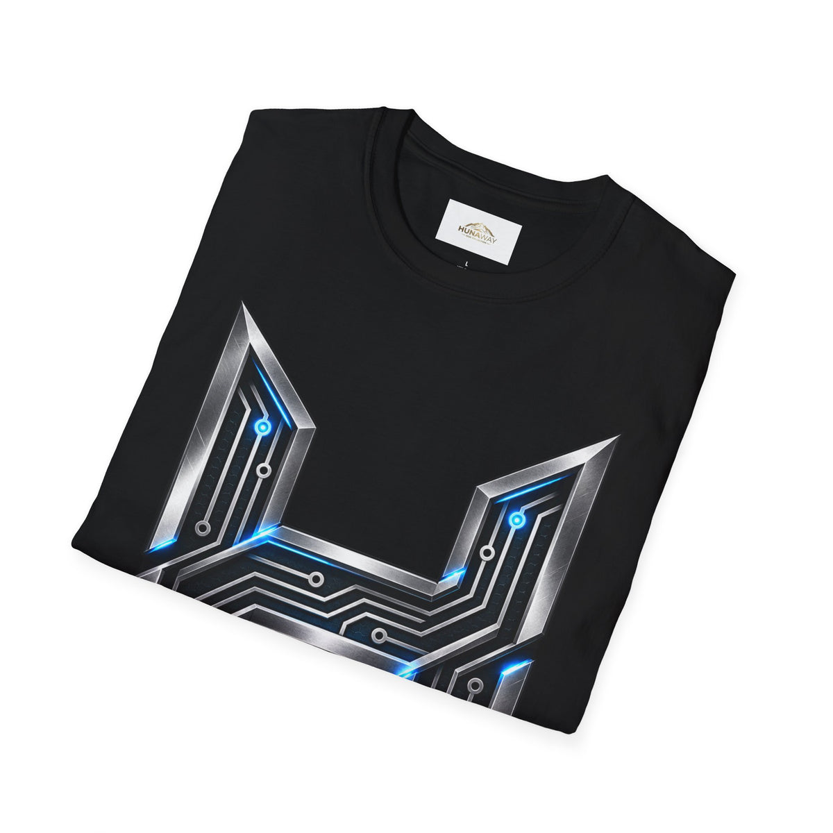 Hunaway Tech Circuit Letter T-Shirt