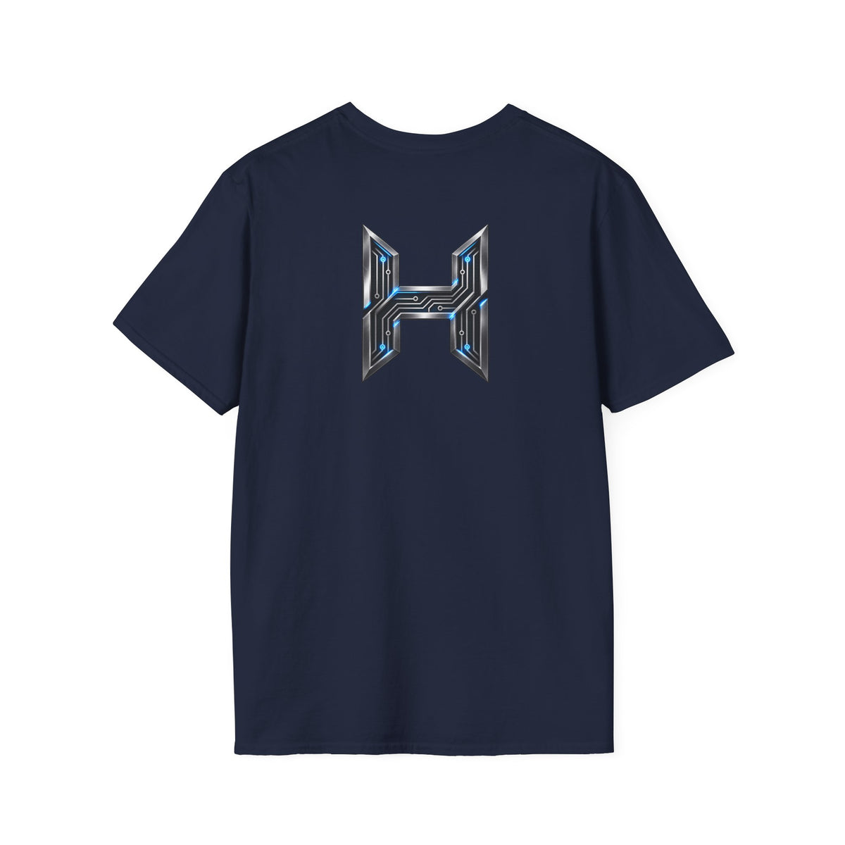 Neon Futuristic Skull  Graphic T-Shirt
