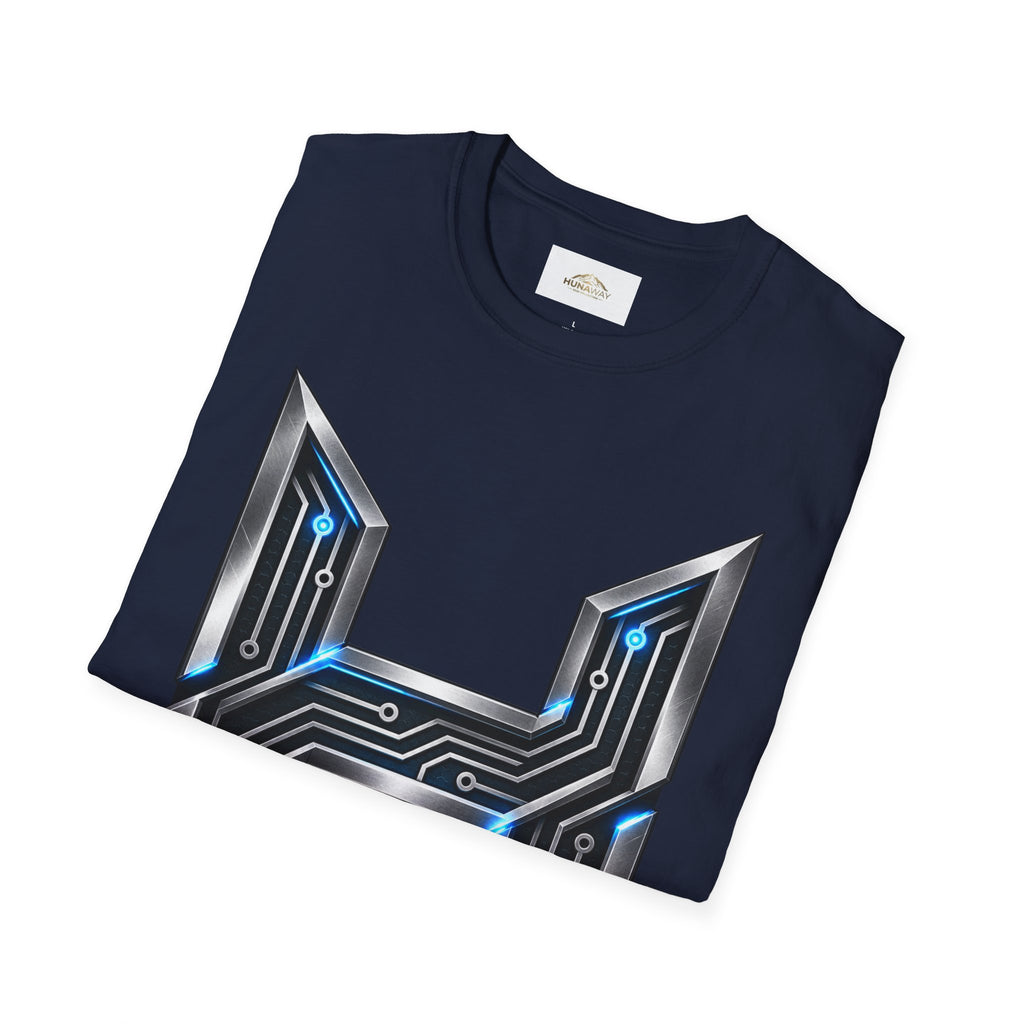 Hunaway Tech Circuit Letter T-Shirt