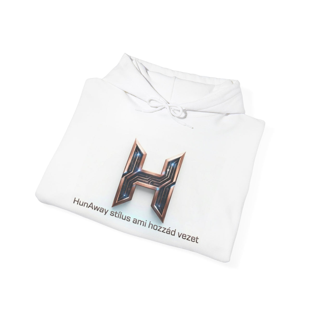 HunAway Metallic Logo Pullover with Sleeve Text