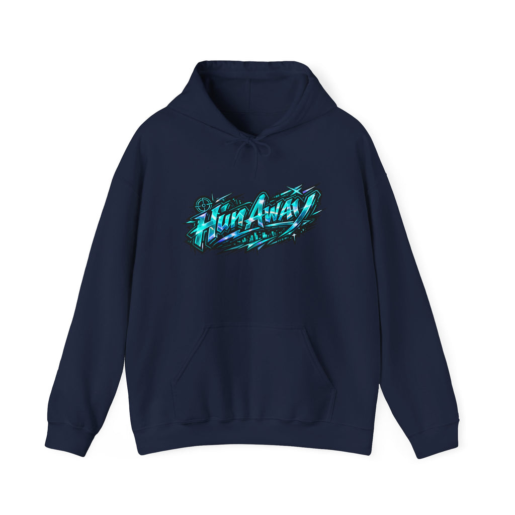 Hoodie — "Run Away" Graffiti Graphic Pullover