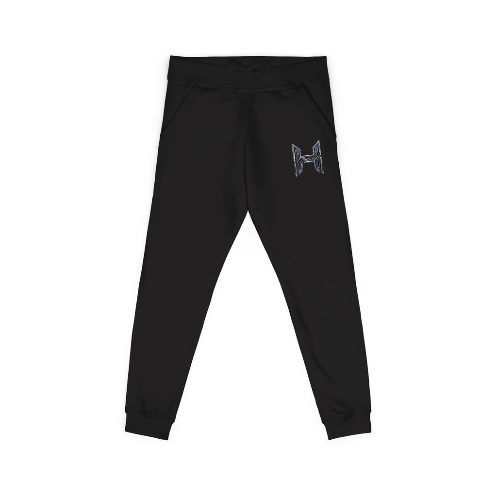 Embroidered Floral 'H' Fleece Sweatpants