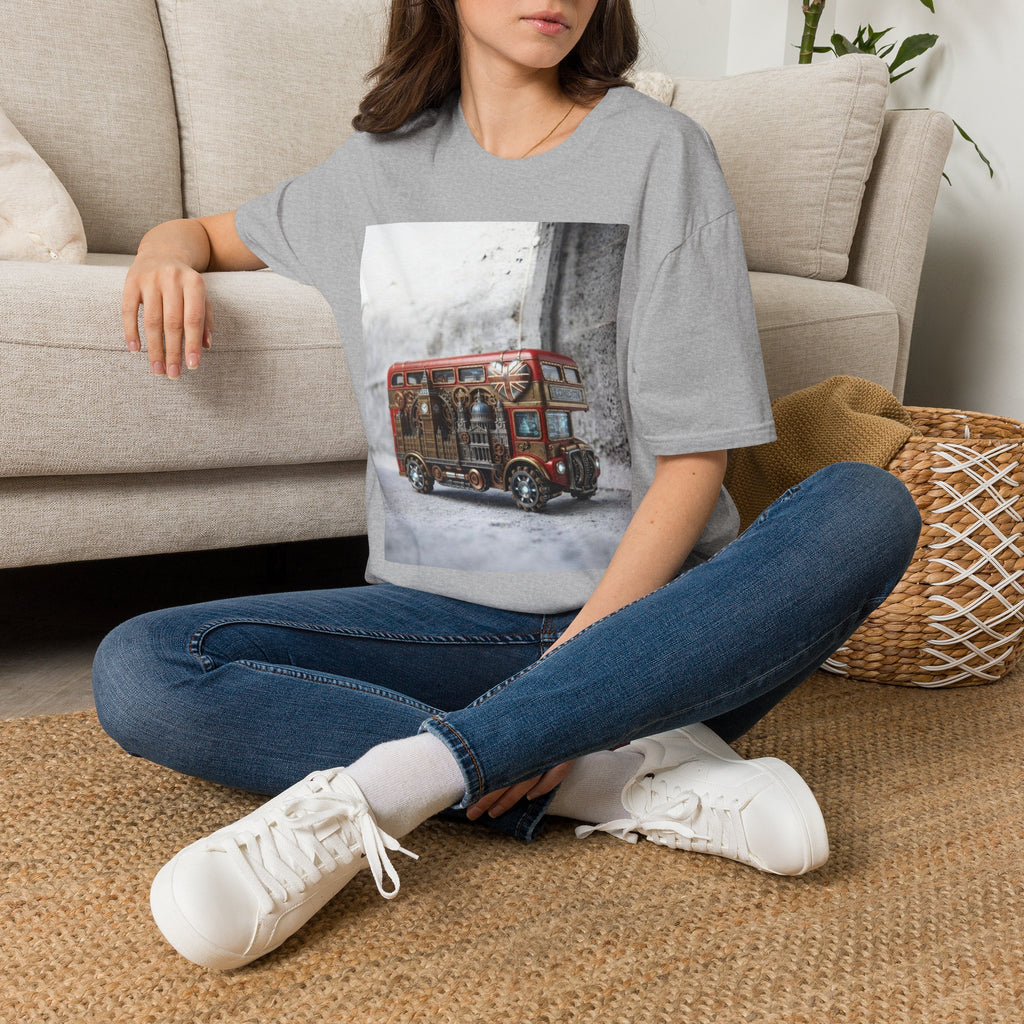 Vintage Red Double-Decker Bus T-Shirt