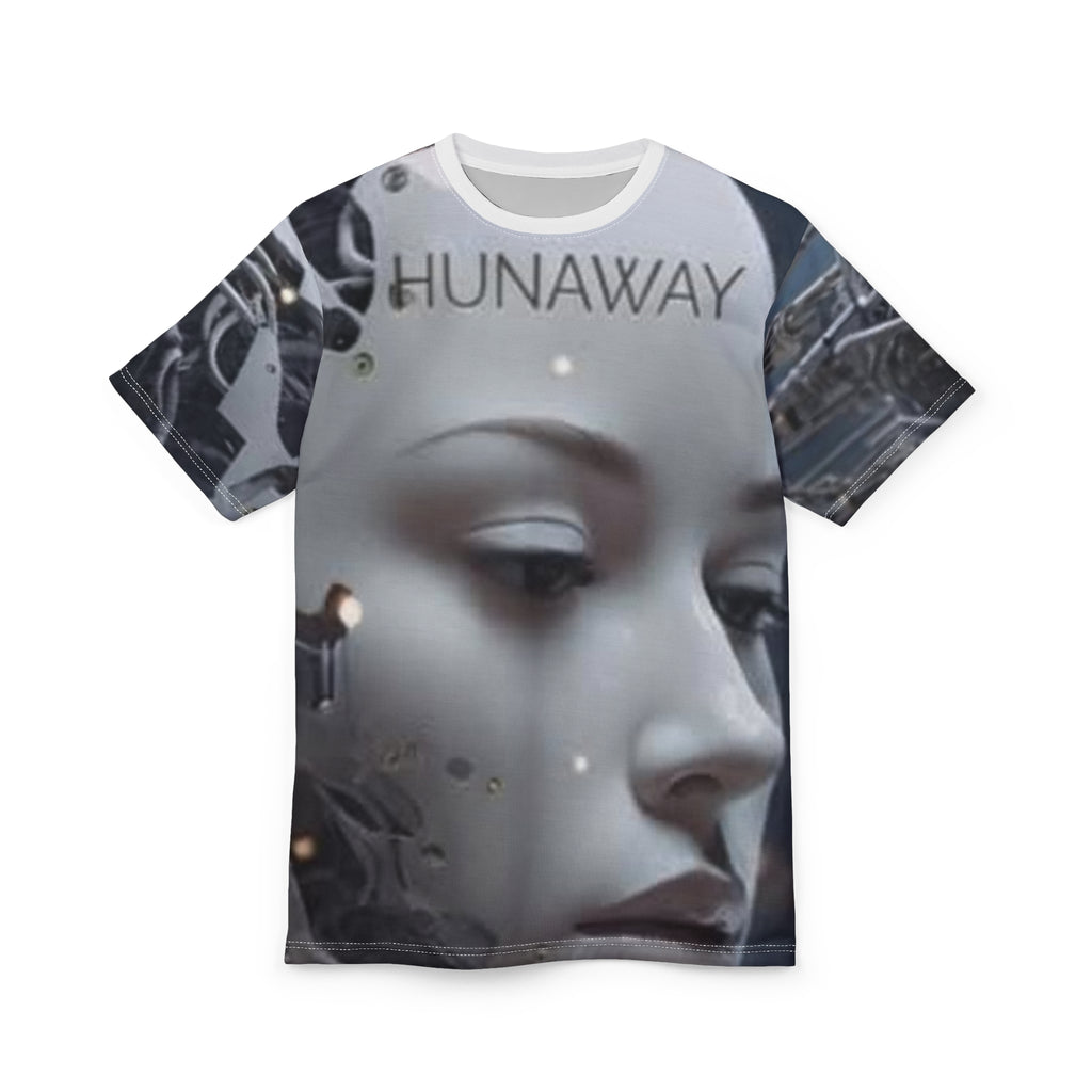 Surreal Facade — "HUNAWAY" Artistic Portrait T-Shirt