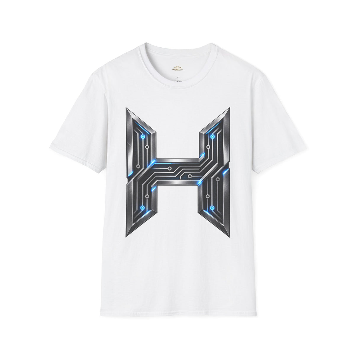 Hunaway Tech Circuit Letter T-Shirt