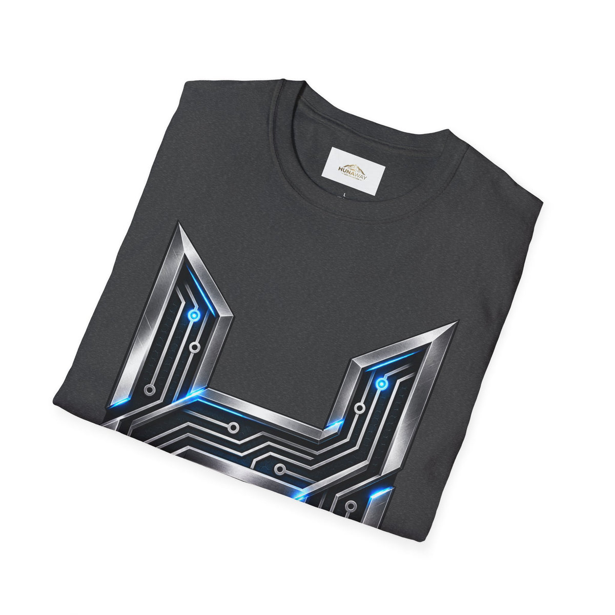 Hunaway Tech Circuit Letter T-Shirt