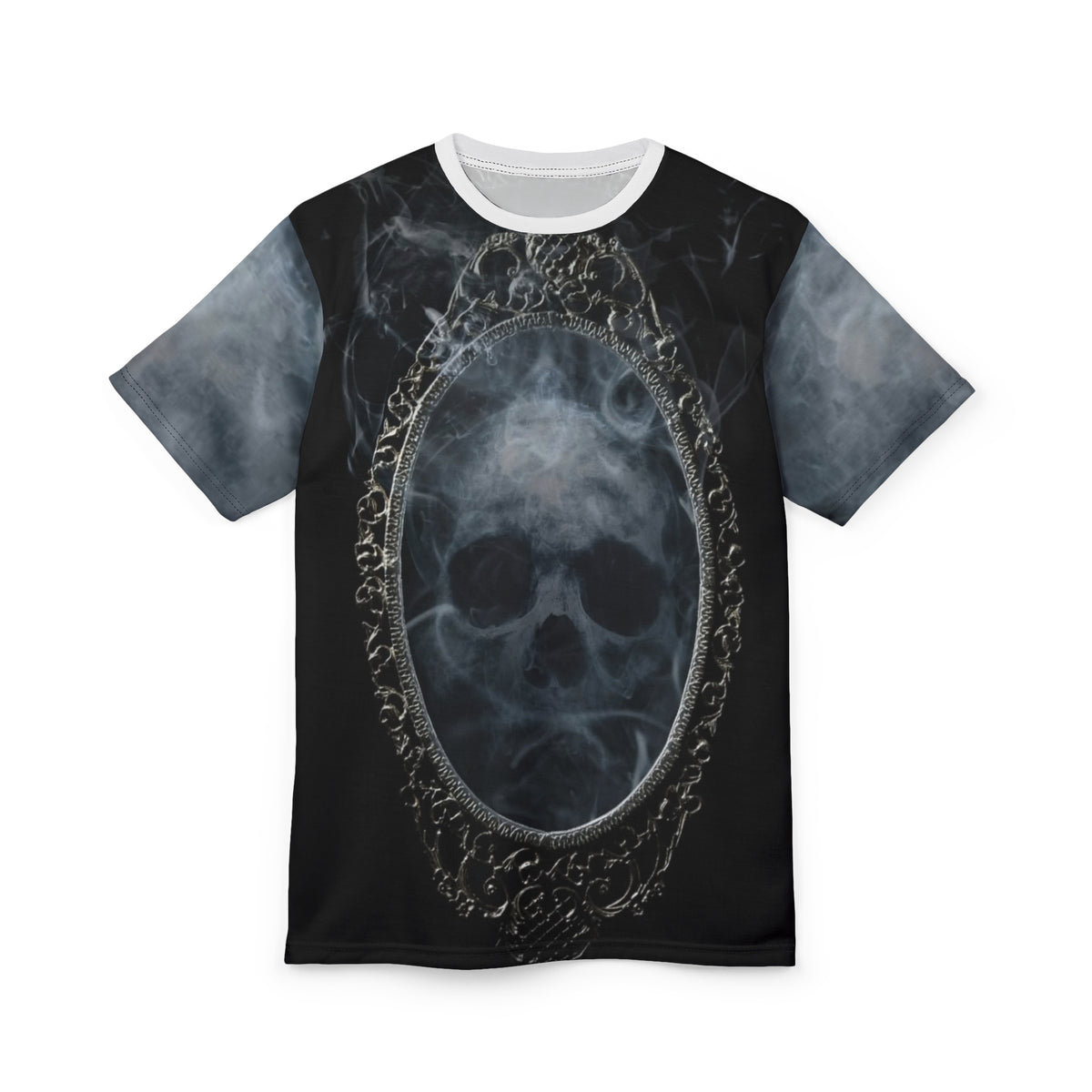 Skull Mirror Graphic T- Shirt