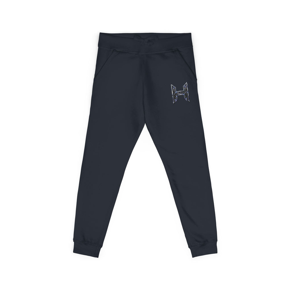 Embroidered Floral 'H' Fleece Sweatpants