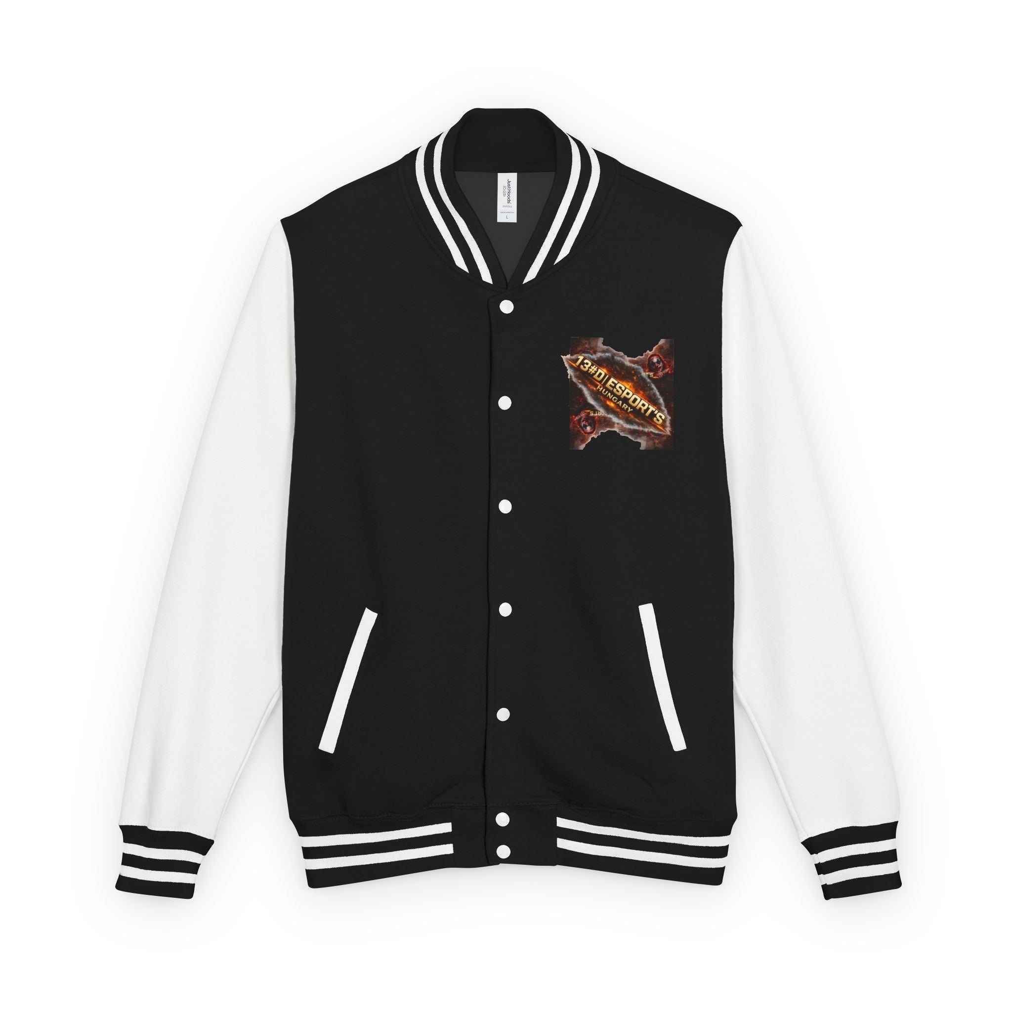 Letterman Jacket — 1381 Esports Hungary Torn Metal Logo