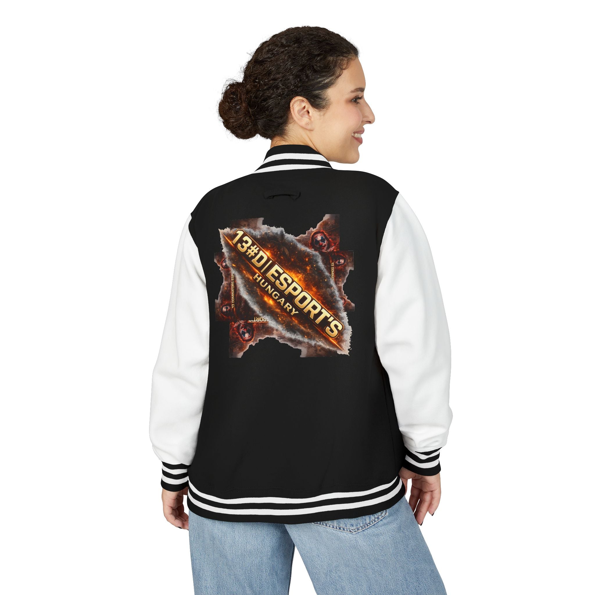 Letterman Jacket — 1381 Esports Hungary Torn Metal Logo